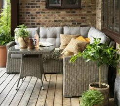 Brafab Ashfield Sofa Group With Table -Grünblick Verkäufe brafab ashfield tisch 80x80 h69 beige glas 2 1