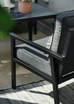 Brafab Rana Lounge-Set Niedrig 5 Sitzplätze, Schwarz/Anthrazit 5 Brafab Rana Lounge-Set Niedrig 5 Sitzplätze, Schwarz/Anthrazit -Grünblick Verkäufe brafab rana corner group low black 1