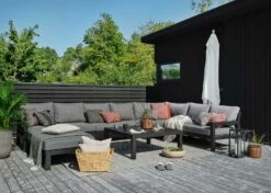 Brafab Stettler Modulsofa Eckstück, Schwarz/Grau 10 Brafab Stettler Modulsofa Eckstück, Schwarz/Grau -Grünblick Verkäufe brafab stettler corner matt black m dyn 4