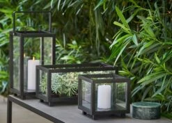 Lighthouse Lanterne Small, Grau -Grünblick Verkäufe cane line lighthouse lanterne grau 4