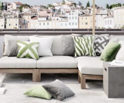 Pani Kissen Im Freien Nutzbar 50x50 Cm, Off-white -Grünblick Verkäufe chhatwal jonsson pani kissen im freien nutzbar 9