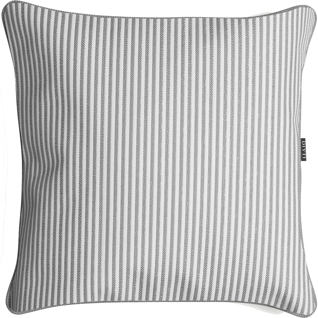 Narrow Stripe Kissen 45x45 Cm, Grau 1 Narrow Stripe Kissen 45x45 Cm, Grau
