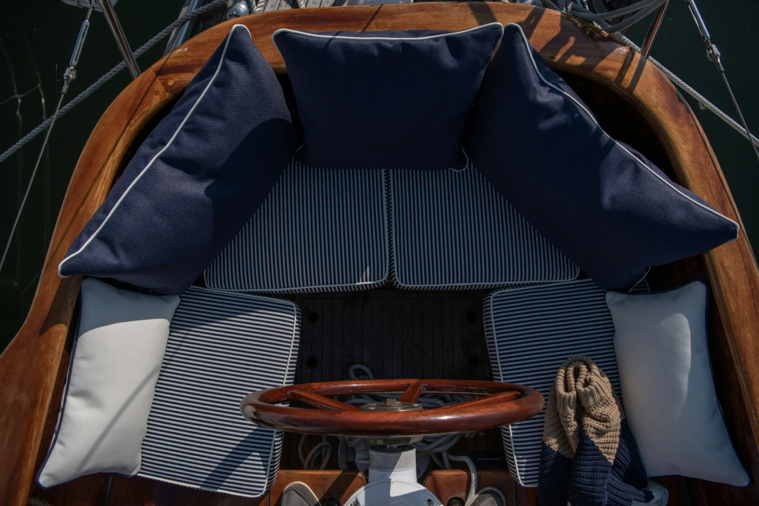 Plain Kissen 40x65 Cm, Marineblau 3 Plain Kissen 40x65 Cm, Marineblau – Bild 3