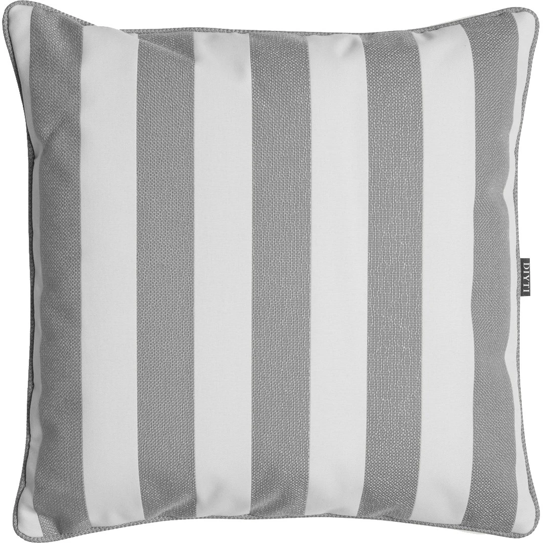 Wide Stripe Kissen 45x45 Cm, Grau 1 Wide Stripe Kissen 45x45 Cm, Grau