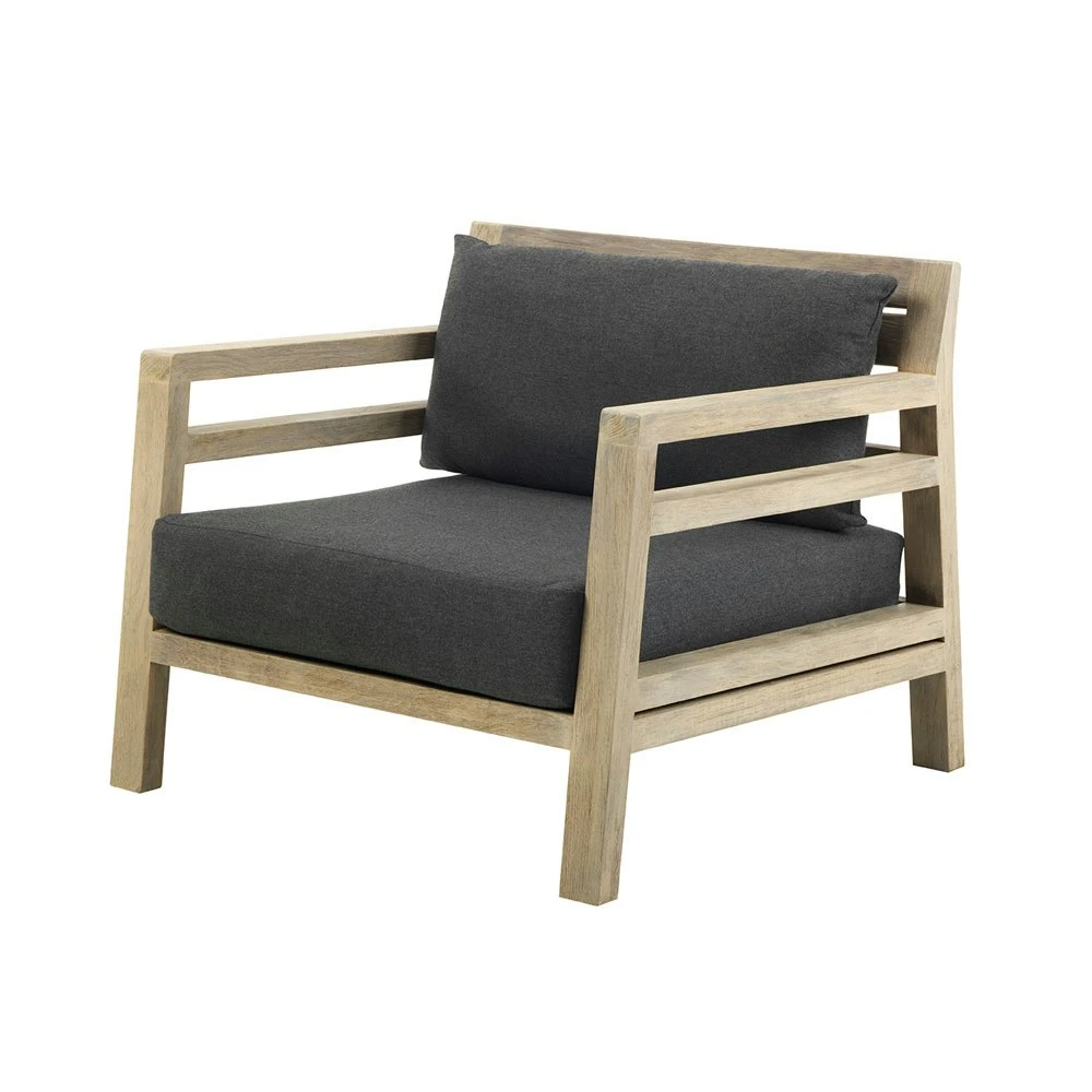Costes Loungesessel, Pickled Teak 1 Costes Loungesessel, Pickled Teak