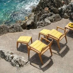 Ribot Fußstütze Teakholz -Grünblick Verkäufe ethimo ribot fustutze teakholz 2