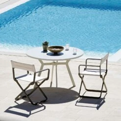 Studio Director's Chair Klappsitz, Warm Grey / Nature White 6 Studio Director's Chair Klappsitz, Warm Grey / Nature White -Grünblick Verkäufe ethimo studio directors chair klappsitz 2