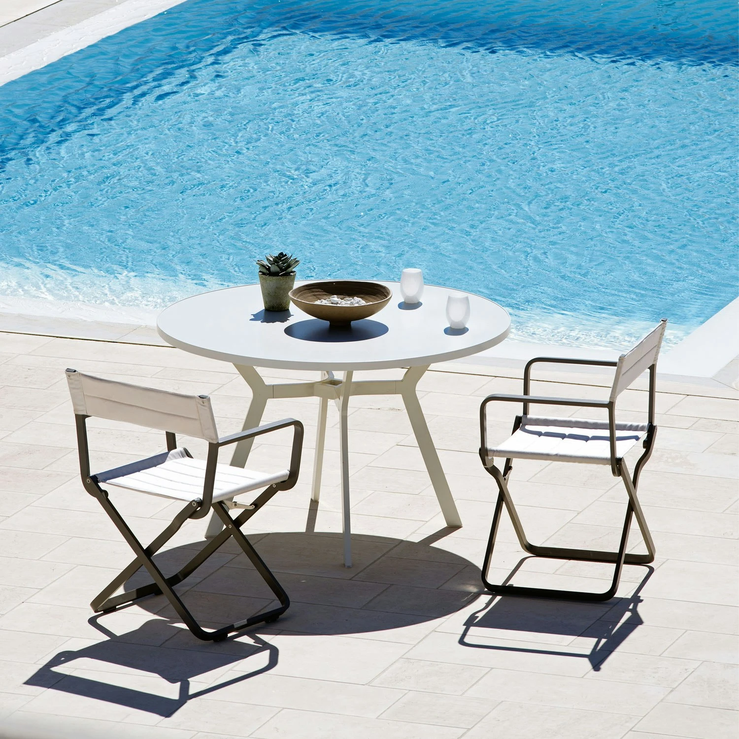 Studio Director's Chair Klappsitz, Warm Grey / Nature White 3 Studio Director's Chair Klappsitz, Warm Grey / Nature White – Bild 3