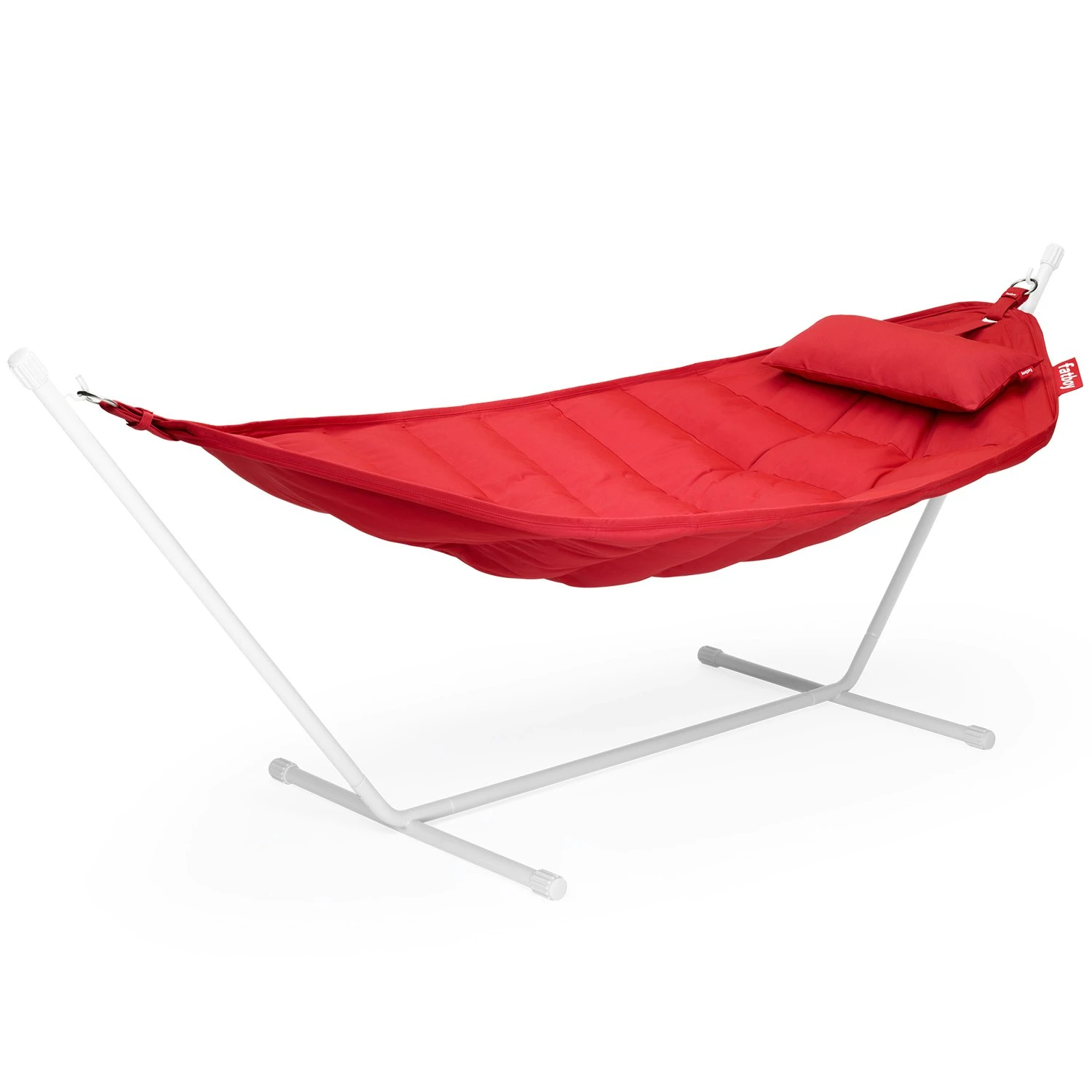 Fatboy Headdemock Superb Hängematte + Kissen, Rot/Hellgrau 1 Fatboy Headdemock Superb Hängematte + Kissen, Rot/Hellgrau