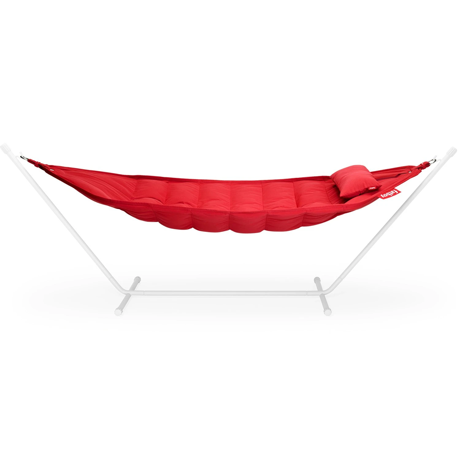 Fatboy Headdemock Superb Hängematte + Kissen, Rot/Hellgrau 2 Fatboy Headdemock Superb Hängematte + Kissen, Rot/Hellgrau – Bild 2