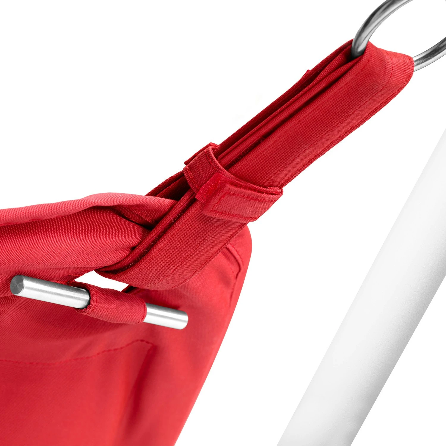 Fatboy Headdemock Superb Hängematte + Kissen, Rot/Hellgrau 4 Fatboy Headdemock Superb Hängematte + Kissen, Rot/Hellgrau – Bild 4