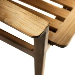 M12 Sammen Bank Mit Rückenlehne Im Freien Nutzbar 2-Sitzer, Teakholz -Grünblick Verkäufe fdb mbler m12 together garden bench with backrest 3