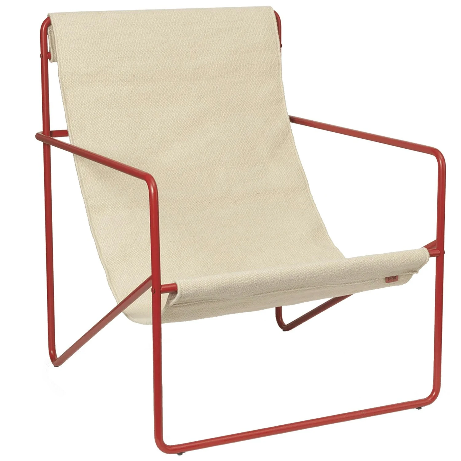 Ferm LIVING Desert Lounge Stuhl, Poppy Red / Cloud 1 Ferm LIVING Desert Lounge Stuhl, Poppy Red / Cloud