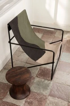 Ferm LIVING Desert Loungesessel, Dune / Schwarz -Grünblick Verkäufe ferm living desert lounge chair 1