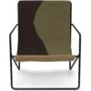 Ferm LIVING Desert Loungesessel, Dune / Schwarz
