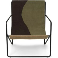 Ferm LIVING Desert Loungesessel, Dune / Schwarz