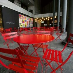 Bistro Table Ø77, Nutmeg -Grünblick Verkäufe fermob bistro table 77 nutmeg 4