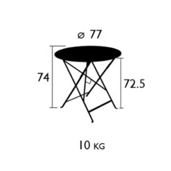 Floréal Tisch, Ø77 Cm/ Cedar Green 7 Floréal Tisch, Ø77 Cm/ Cedar Green -Grünblick Verkäufe fermob floreal tisch 77 cm 1 1