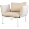 FIAM Domino Sessel, Beige/Weiß