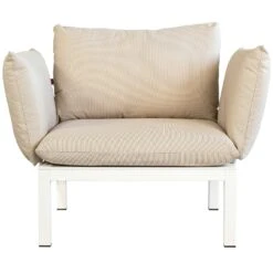 FIAM Domino Sessel, Beige/Weiß -Grünblick Verkäufe fiam fatolj vit beige 3