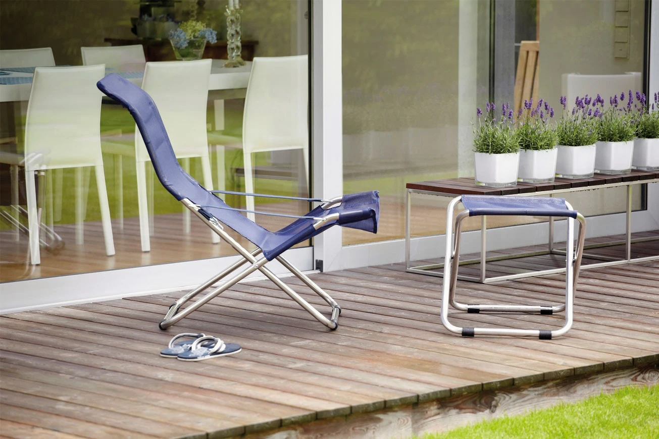 FIAM Fiesta Liegestuhl, Marineblau 2 FIAM Fiesta Liegestuhl, Marineblau – Bild 2