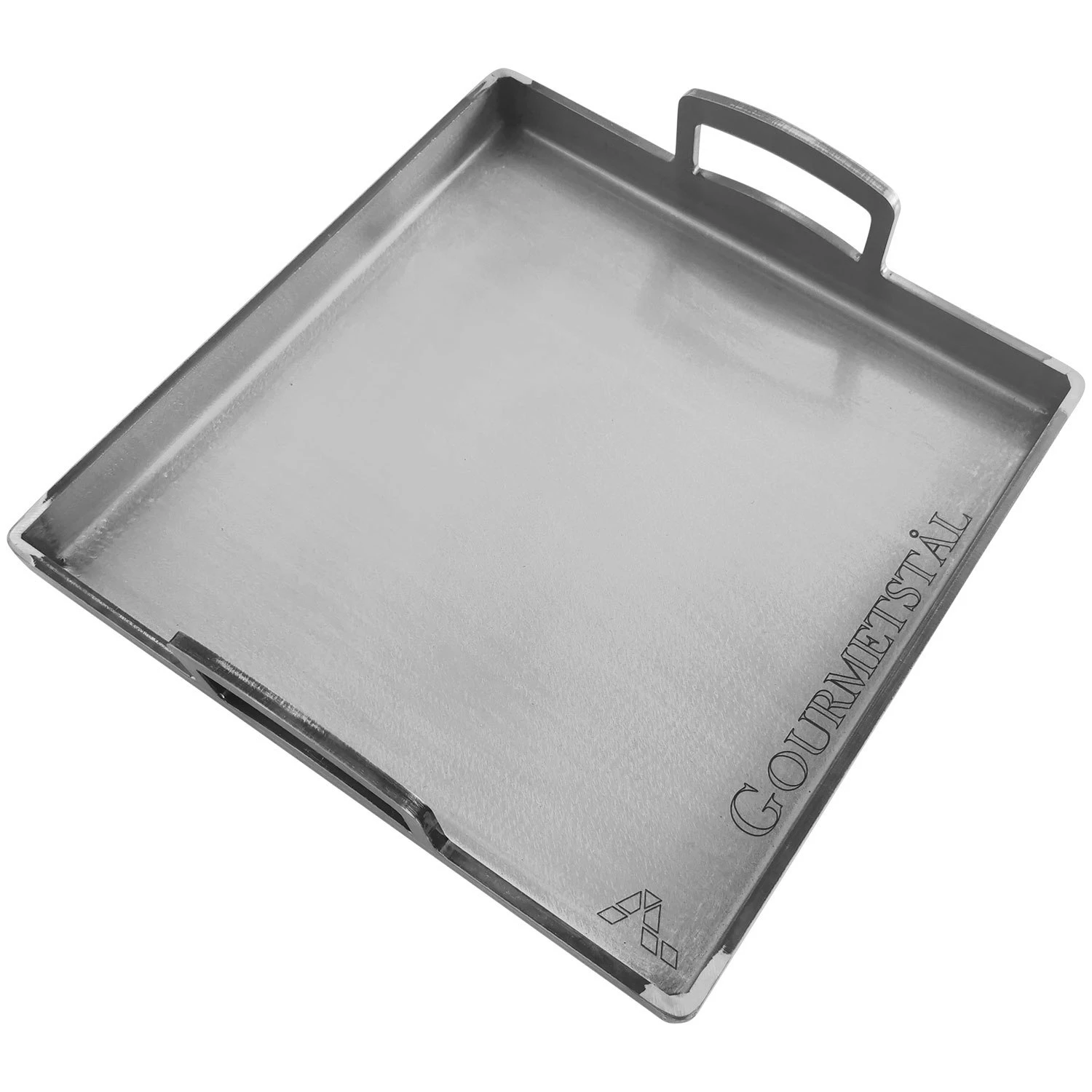 Grillplatte Aus Stahl Mit Griffen, 32x32 Cm 1 Grillplatte Aus Stahl Mit Griffen, 32x32 Cm