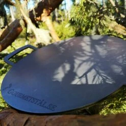 Grillplatte Aus Stahl Rund Mit Griff, 49 Cm 5 Grillplatte Aus Stahl Rund Mit Griff, 49 Cm -Grünblick Verkäufe gourmetstal grillplatte aus stahl rund mit griff 1