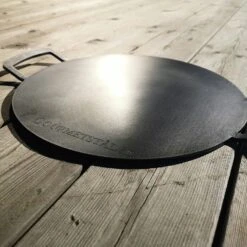 Grillplatte Aus Stahl Rund Mit Griff, 49 Cm 7 Grillplatte Aus Stahl Rund Mit Griff, 49 Cm -Grünblick Verkäufe gourmetstal grillplatte aus stahl rund mit griff 3