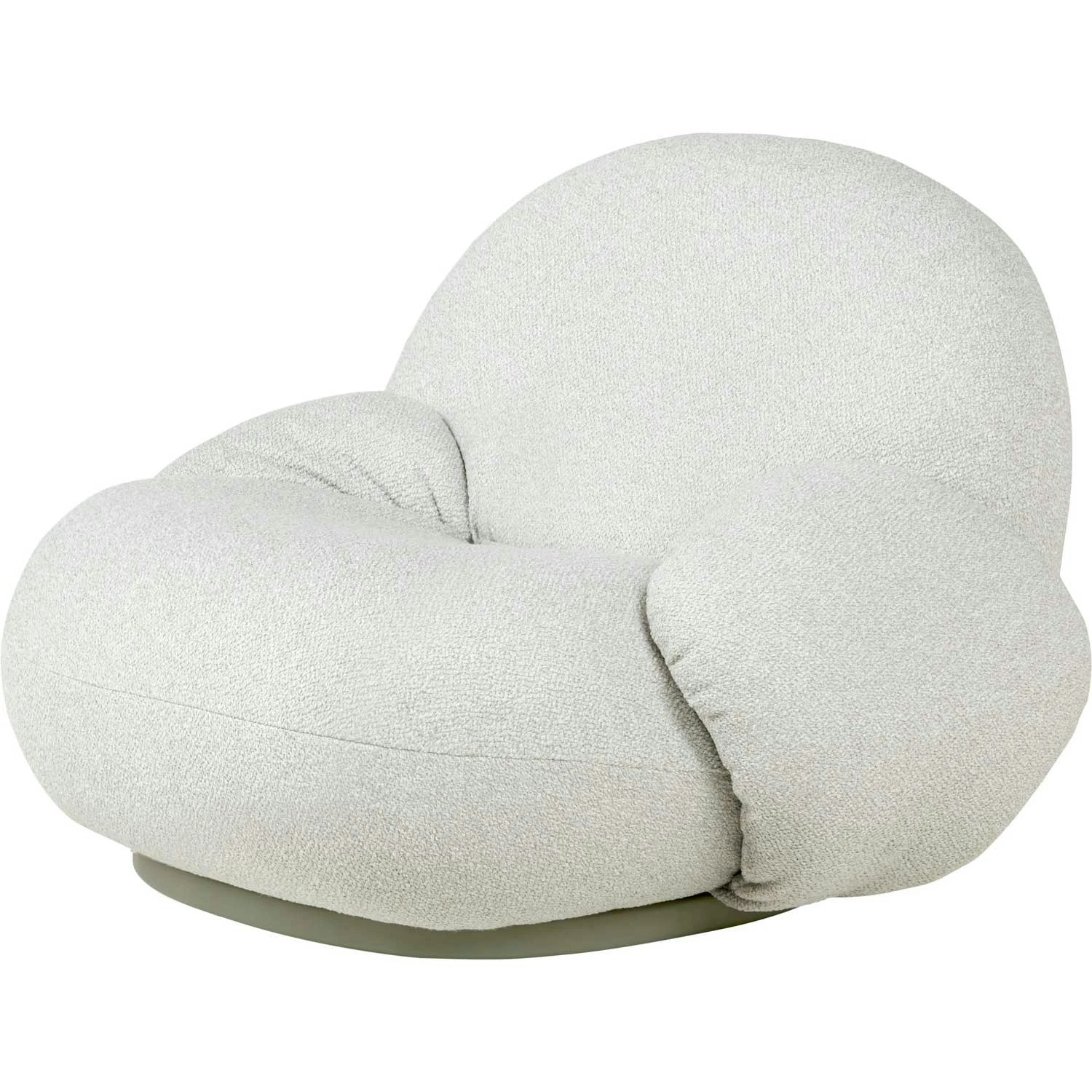 Gubi Pacha Outdoor Loungesessel Mit Armlehne, Dedar Libera 003, Moosgrüner Fuß 2 Gubi Pacha Outdoor Loungesessel Mit Armlehne, Dedar Libera 003, Moosgrüner Fuß – Bild 2