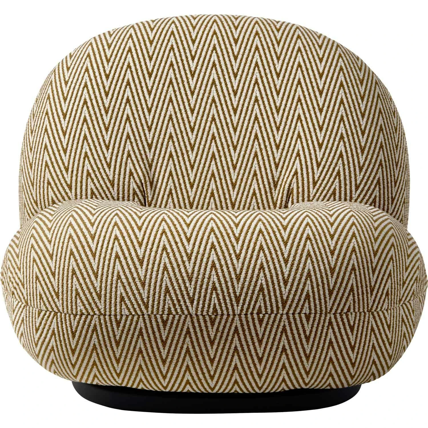 Gubi Pacha Outdoor Loungesessel, Dedar Chevron Outdoor Fr 022, Moosgrüner Fuß 1 Gubi Pacha Outdoor Loungesessel, Dedar Chevron Outdoor Fr 022, Moosgrüner Fuß