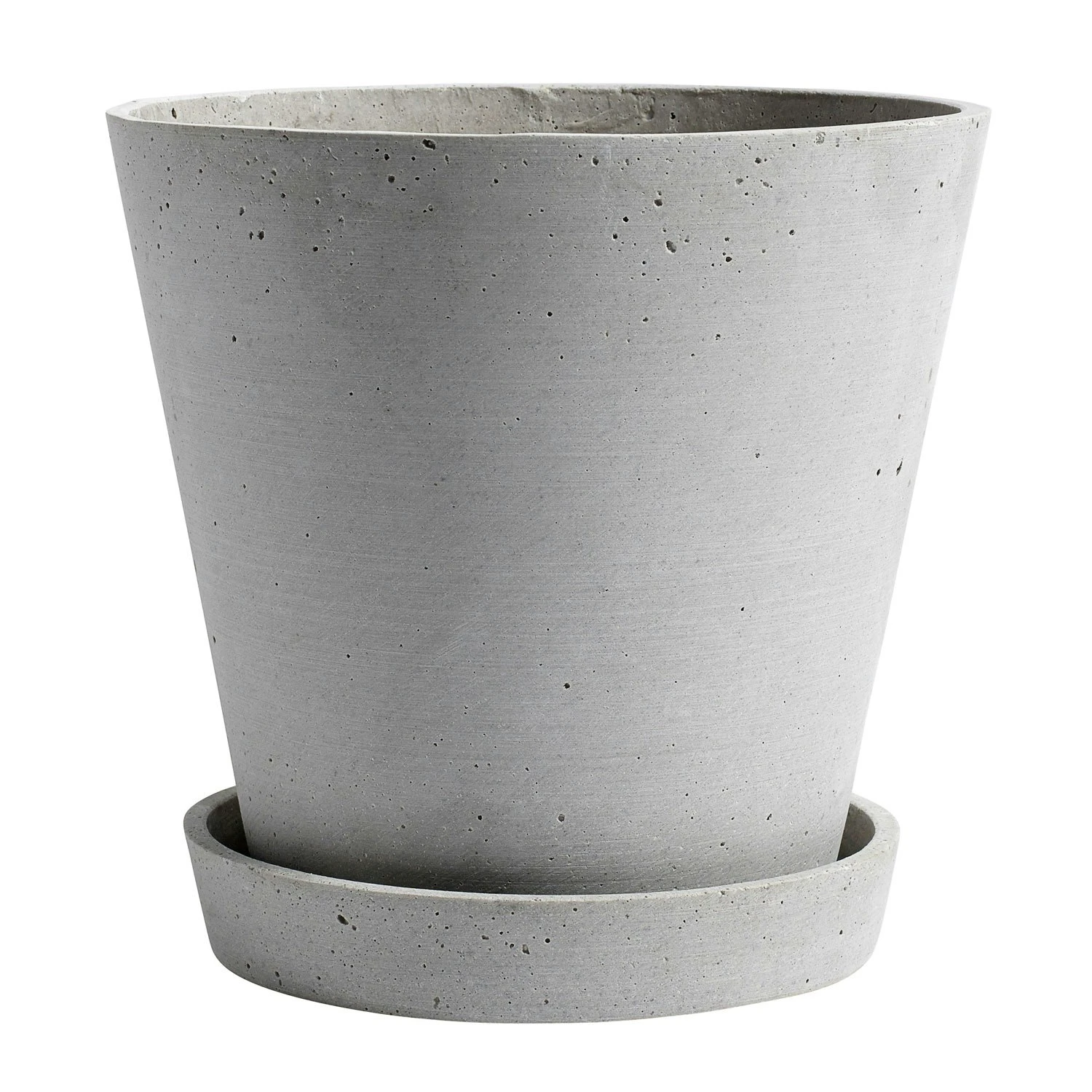 Hay Flowerpot Topf Mit Unterteller Grau, Ø21.5 Cm XL 1 Hay Flowerpot Topf Mit Unterteller Grau, Ø21.5 Cm XL