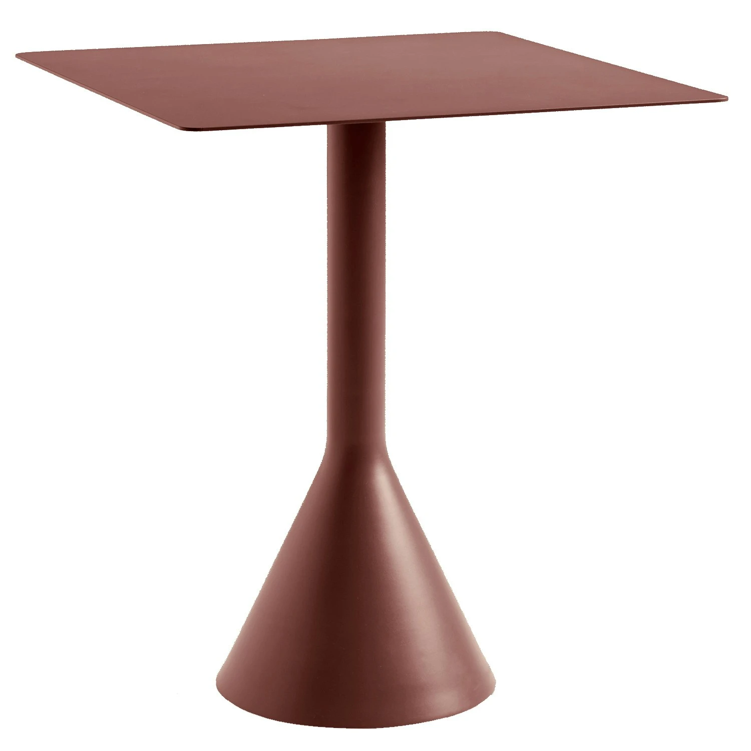 Hay Palissade Cone Tisch 65x65 Cm, Iron Red 1 Hay Palissade Cone Tisch 65x65 Cm, Iron Red