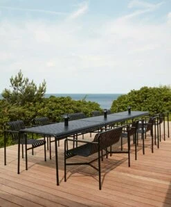 Hay Palissade Dining Lehnstuhl, Anthrazit -Grünblick Verkäufe hay palissade dining lehnstuhl 5