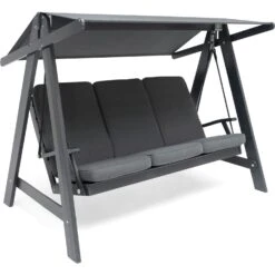 Aspö Hängematte Mit Kissen, Orkangrau/Grau