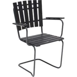 Sandhamn Stühle 4-er Set, Schwarz/Orkangrau