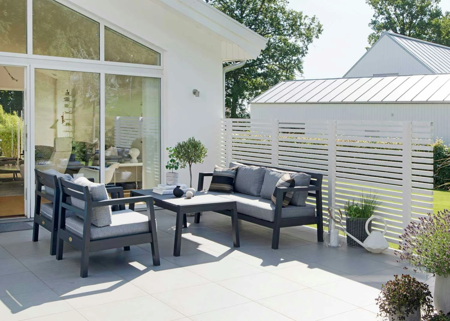 Stoltö Sitzgruppe 4 Sitzplätze, Orkangrau/Grau 2 Stoltö Sitzgruppe 4 Sitzplätze, Orkangrau/Grau – Bild 2