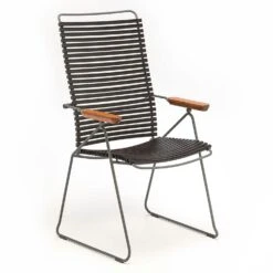 Click Position Dining Chair, Black/Grey