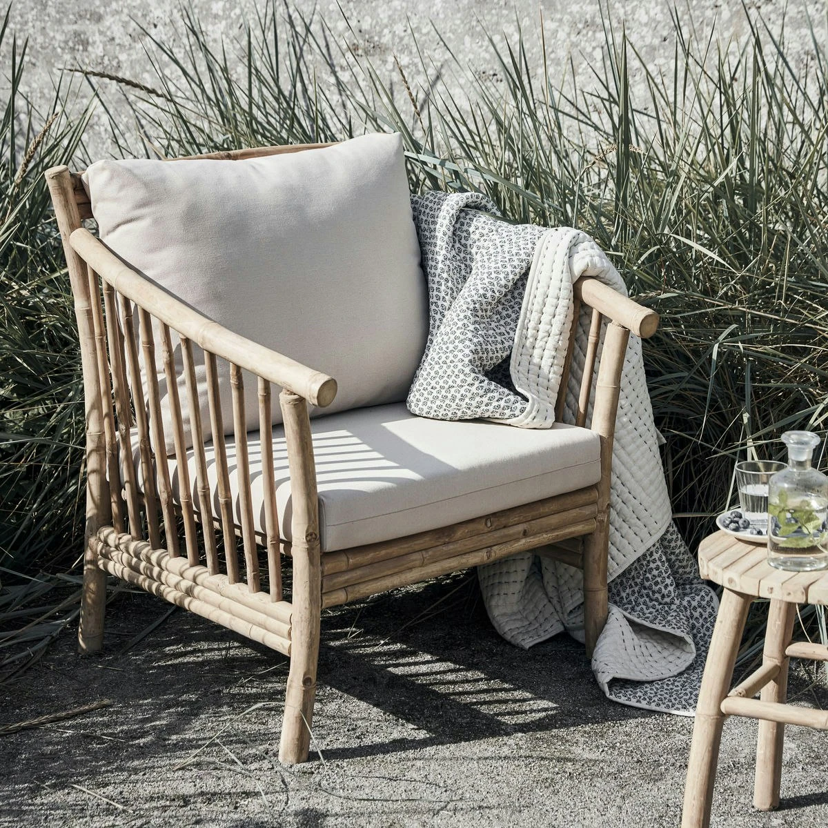 House Doctor Sedeo Sessel Mit Kissen, Natur 2 House Doctor Sedeo Sessel Mit Kissen, Natur – Bild 2