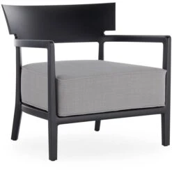 Kartell Cara Mat Sessel Im Freien Nutzbar, Schwarz / Grau