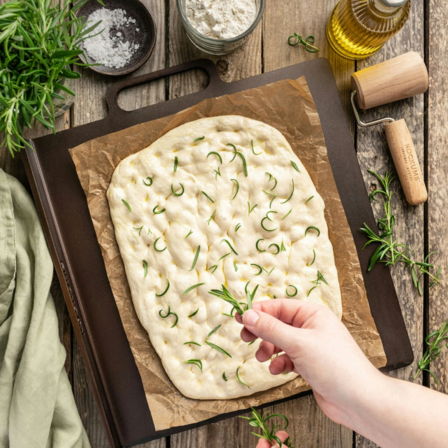 Kockums Jernverk Backstahl Mit Gefalteten Kanten Karbonstahl, 37x32 2 Kockums Jernverk Backstahl Mit Gefalteten Kanten Karbonstahl, 37x32 – Bild 2