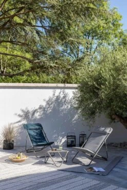 Lafuma Maxi Transat+ BeComfort® Liegestuhl, Bleu Encre 9 Lafuma Maxi Transat+ BeComfort® Liegestuhl, Bleu Encre -Grünblick Verkäufe lafuma deckchair bleu encre titane 4