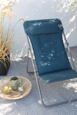 Lafuma Maxi Transat+ BeComfort® Liegestuhl, Bleu Encre 10 Lafuma Maxi Transat+ BeComfort® Liegestuhl, Bleu Encre -Grünblick Verkäufe lafuma deckchair bleu encre titane 5