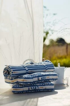 Lexington Striped Cotton Kissen 45x45 Cm, Blau / Oat -Grünblick Verkäufe lexington striped cotton cushion 45x45 cm blue oat 0