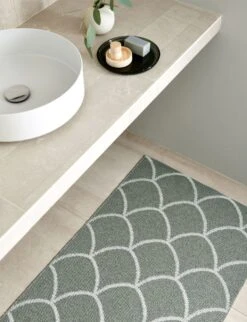 Kotte Teppich Army/ Sage, 70x300 Cm -Grünblick Verkäufe pappelina kotte teppich army sage 1