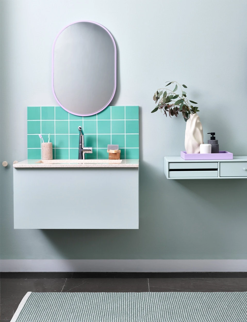 Mono Teppich Sage/ Army, 180x220 Cm 2 Mono Teppich Sage/ Army, 180x220 Cm – Bild 2