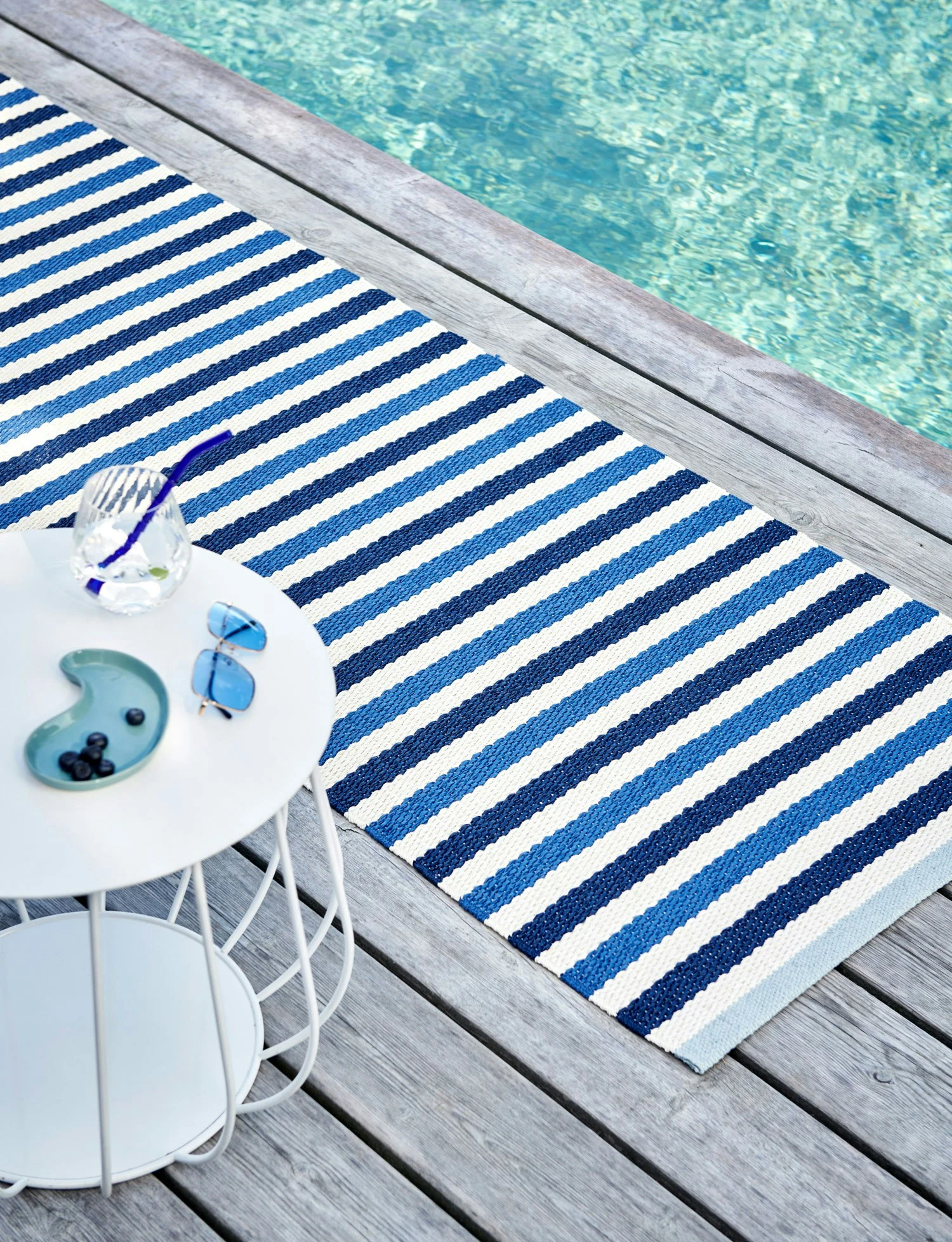 Teo Teppich Denim / Dunkelblau / Vanilla, 180x260 Cm 2 Teo Teppich Denim / Dunkelblau / Vanilla, 180x260 Cm – Bild 2