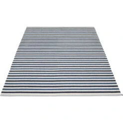 Teo Teppich Denim / Dunkelblau / Vanilla, 140x200 Cm