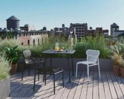 Week-End Stuhl, Weiß -Grünblick Verkäufe petite friture week end stol bla 15