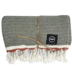 Badlakan Hamam Amasra 90x190 Cm Olivegrön/beige/rost Badetuch Olivgrün -Grünblick Verkäufe recycled by wille badlakan hamam amasra 90x190 cm olivegron beige rost 3