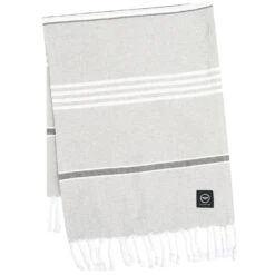 Badlakan Hamam Koster 80x180cm Blå/orange/vit Badetuch 80x180 Cm Hellgrau